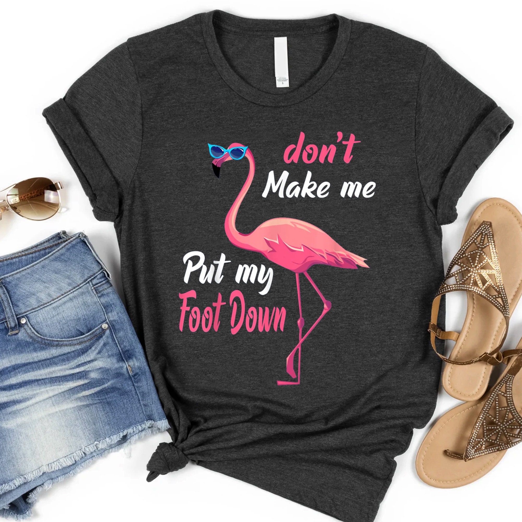 Flamingo All Over Print Unisex Summer T Shirt