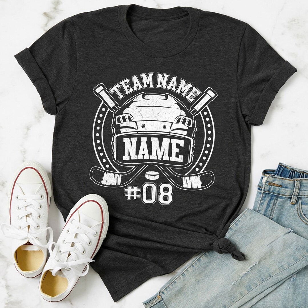 Custom Hockey Team Shirt, Hockey Season Shirt, Funny Hockey Shirt