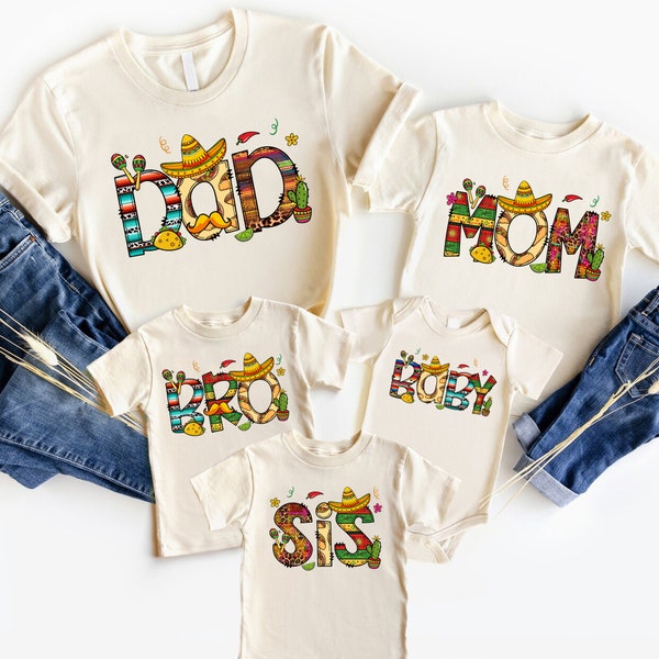 Family Taco Shirts, Nacho Average Dad Mom Brother Sister Baby, Cinco de Mayo Family Matching Shirts, Tacos Birthday Shirts