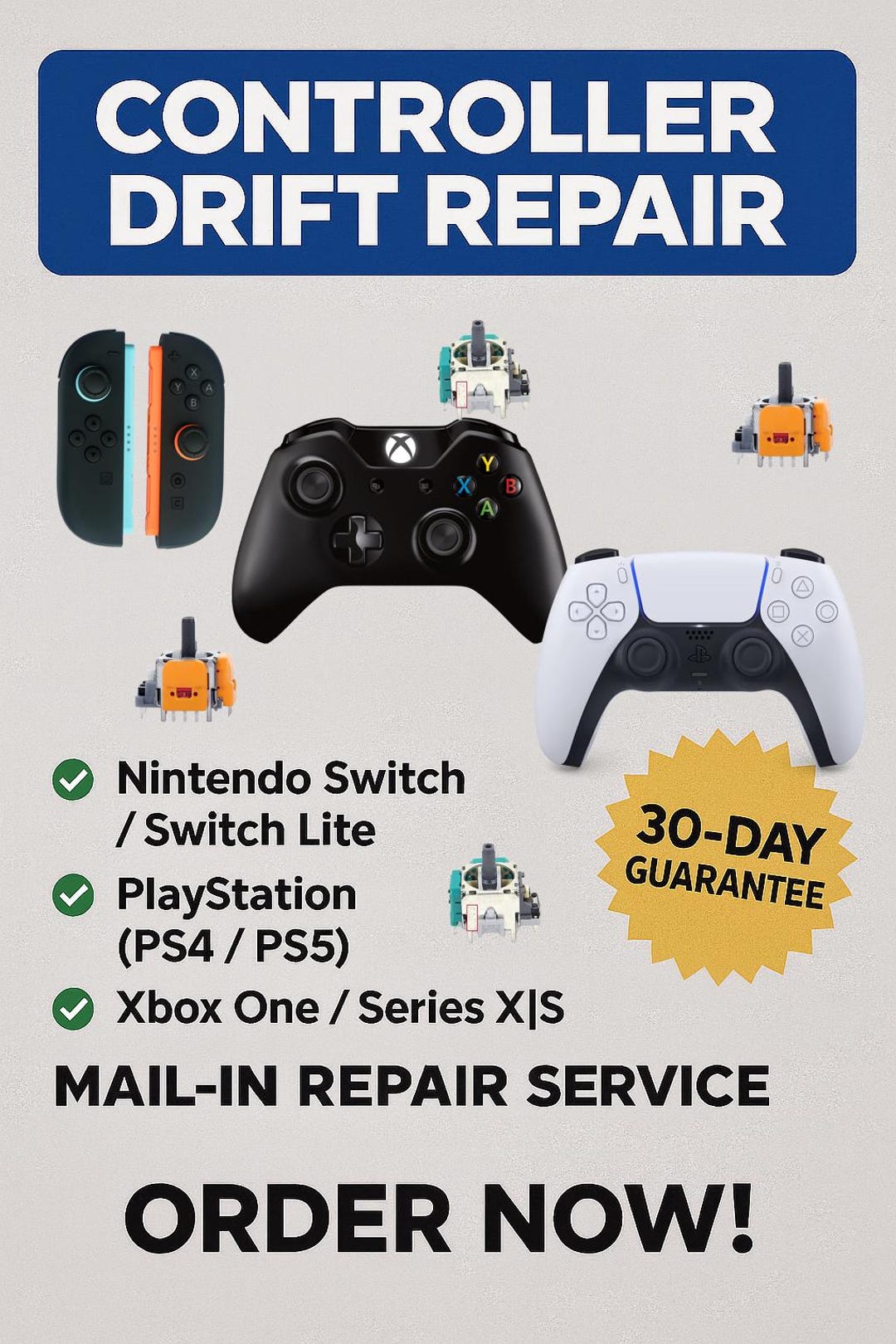 Controller Stick Drift Repair | Fast, Affordable, Accurate! - Etsy