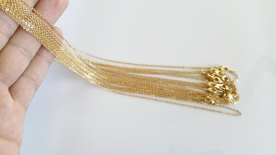 10 Gold Necklace Chain Gold Chain Thin 