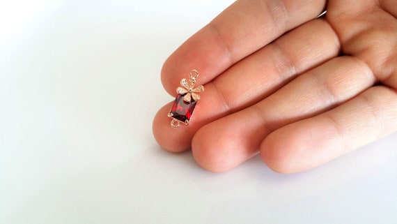アクセサリー RUIREO Ruiji Hardware Zinc Alloy Aluminum Square Rose Matt Coffee