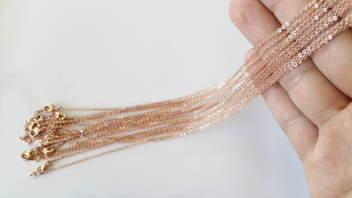 Rose gold chain bulk Clearance