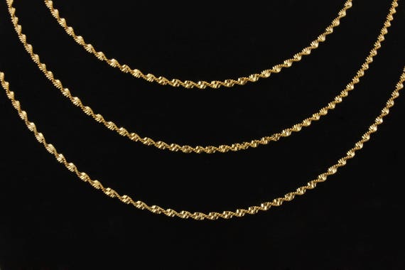 Rope Gold Plated Chains For Sale Feet Gold Rope Chain, Double Rope
