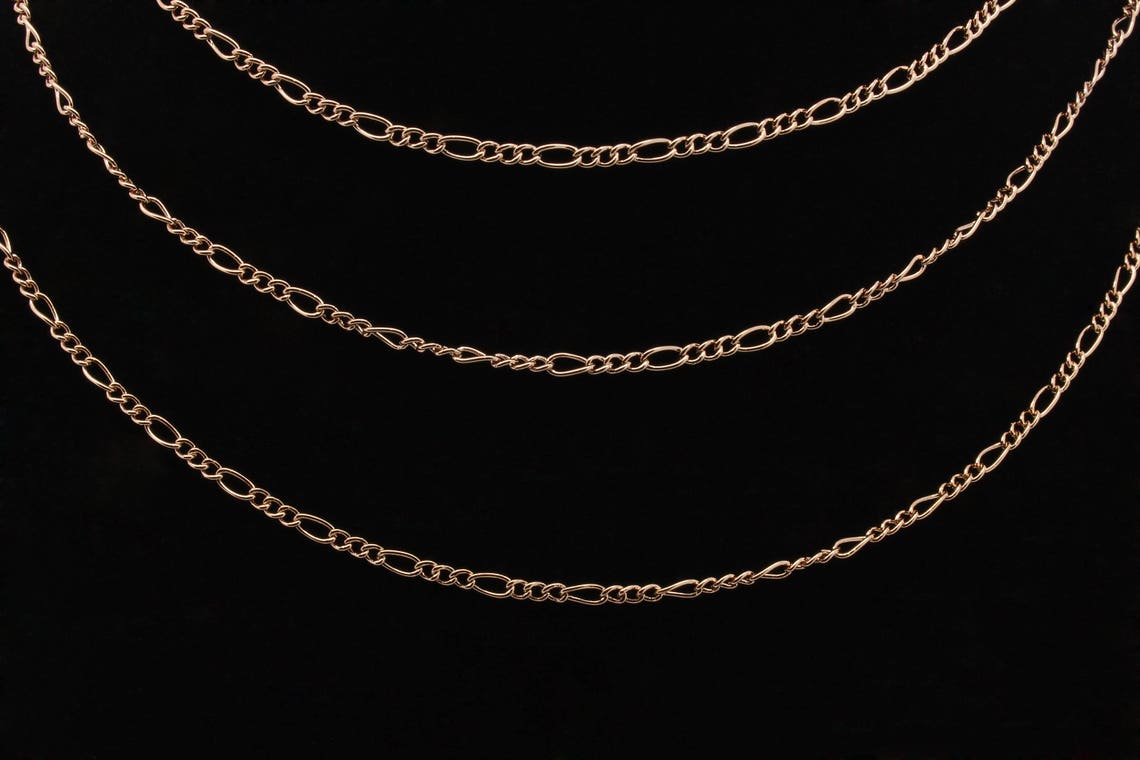 Delicate Rose Gold Necklace Chain Thin Rose Gold Bracelet Etsy