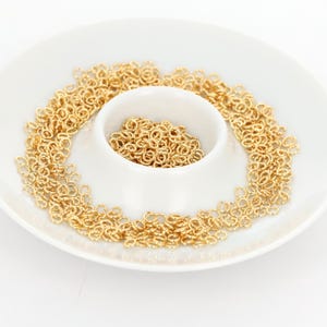 16K Gold Plated Jumpring: 0.8 x 4mm Round, 20 Gauge - 50 gram