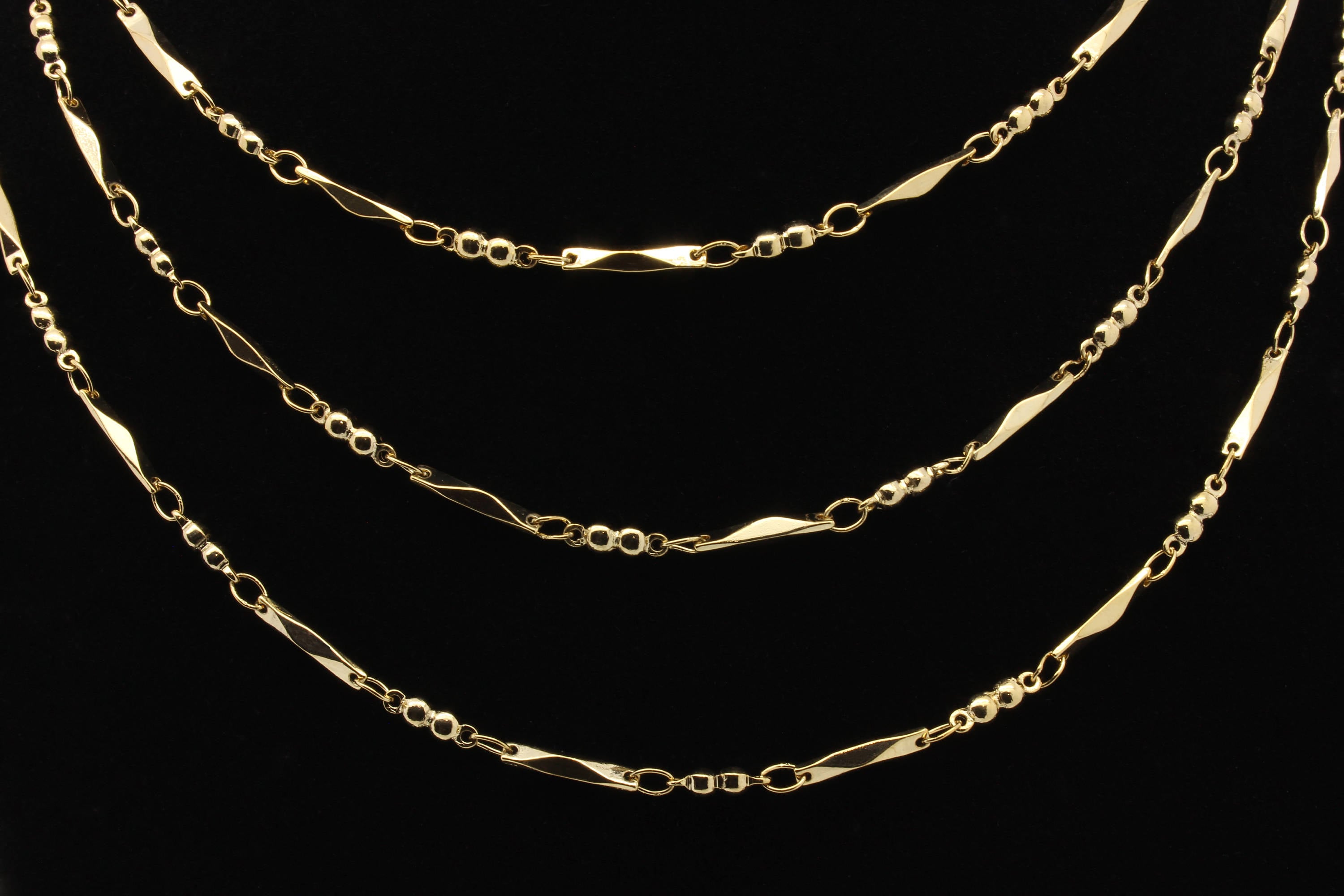 Gold Ball Chain Bar Chain Ball Chain Bulk Real 16K Gold Etsy