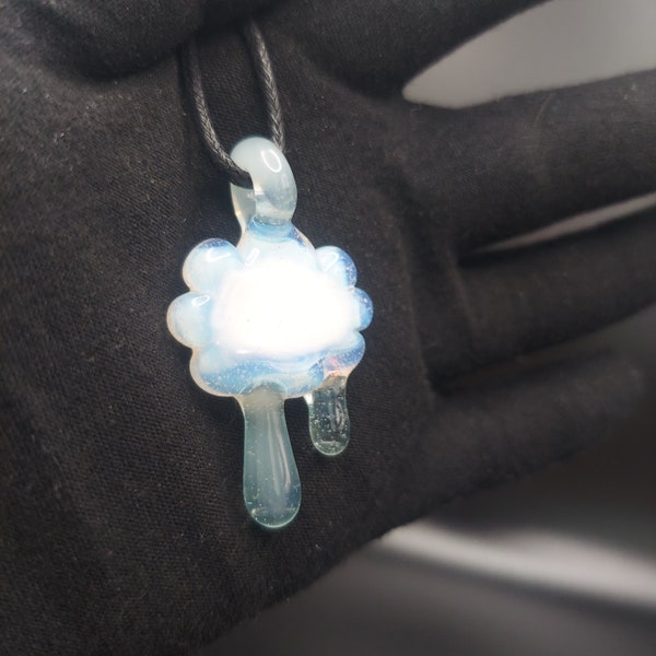 Glass Raincloud Pendant/Necklace/Charm