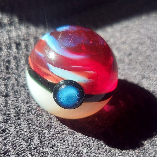 Glass Pokeball Marble