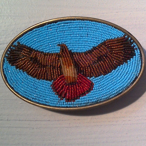 Redtail hawk belt buckle