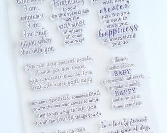 Card Making Stamps Etsy