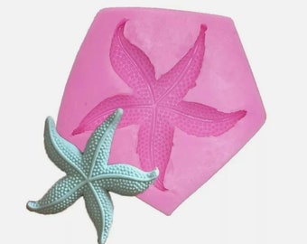 Starfish silicone mould/mold-Star Fish cupcake topper/cake decoration-icing/chocolate-Resin molds-craft supplies