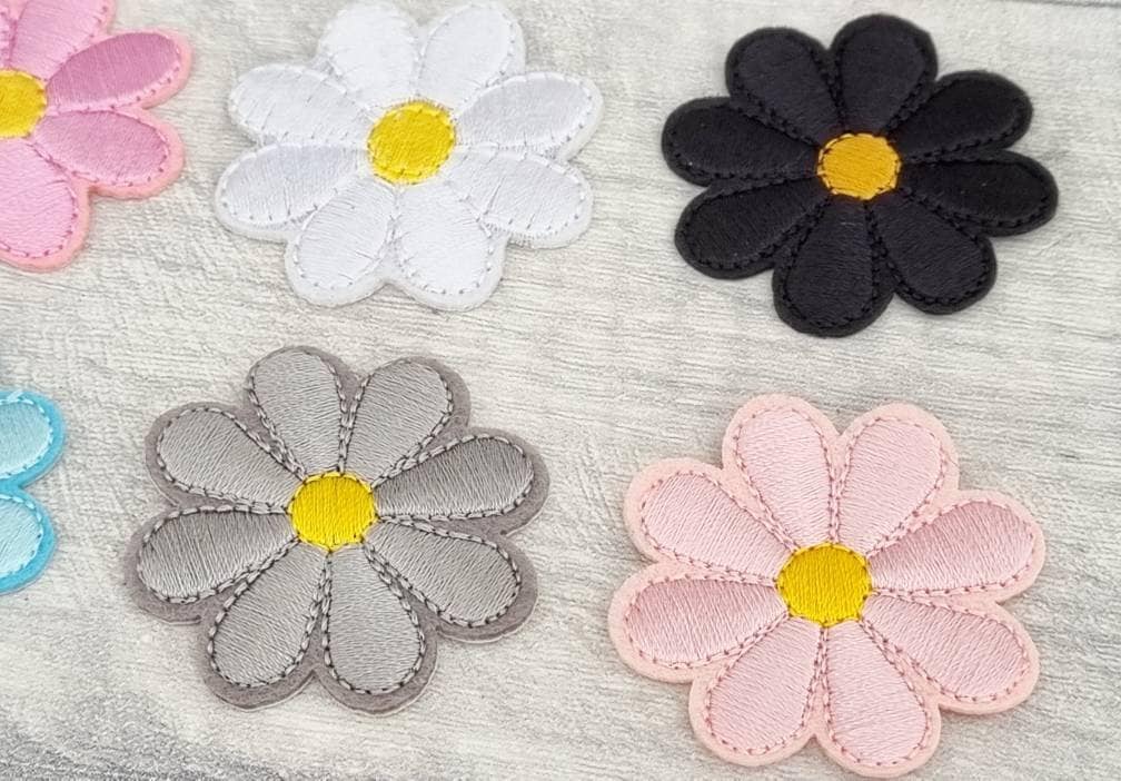 NUOLUX 10pcs Flower Patches Handmade Flowers DIY Craft Materials