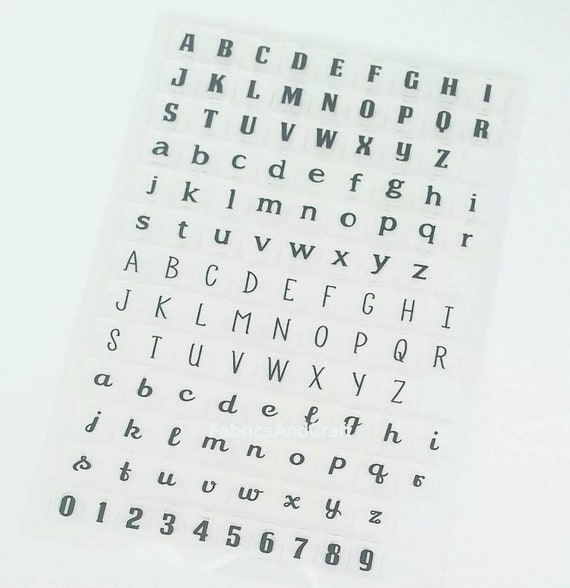 Alphabet Letters/numbers Clear Stamps-small/capital Letter-lower