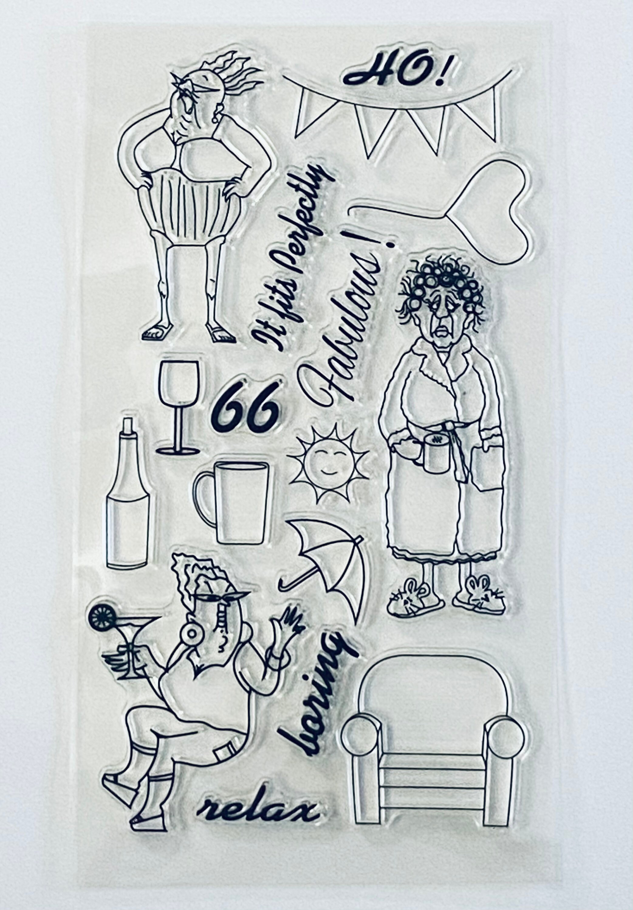 17 Funny Clear Silicone StampsOld Lady/Growing old Etsy