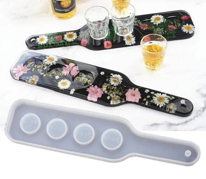 Shot Glass holder mould Paddle Board resin mold Drinks Etsy