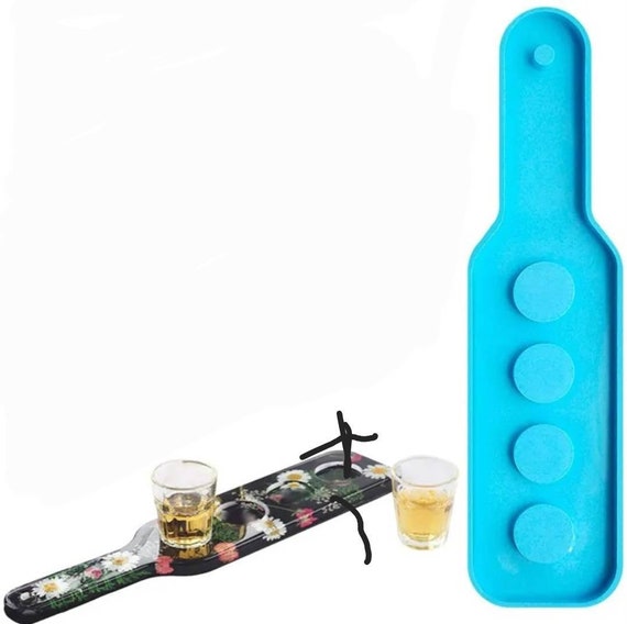 Shot Glass Holder Silicone Mould, Paddle Board Resin Mold, Drinks