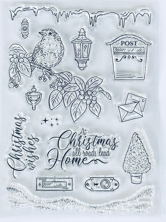 Christmas Clear Stamps-xmas Image/sentiments/words Stamp-diy Card