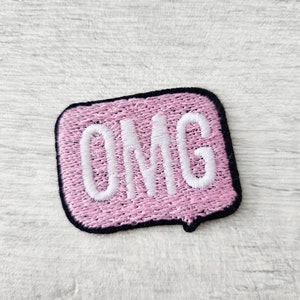 OMG! Funny Text Speak Acronym Iron-on Patch Embroidered Applique Jacket  Patch Jeans Patch Vest Patch Hat Patch Backpack Patch Oh My God e27i