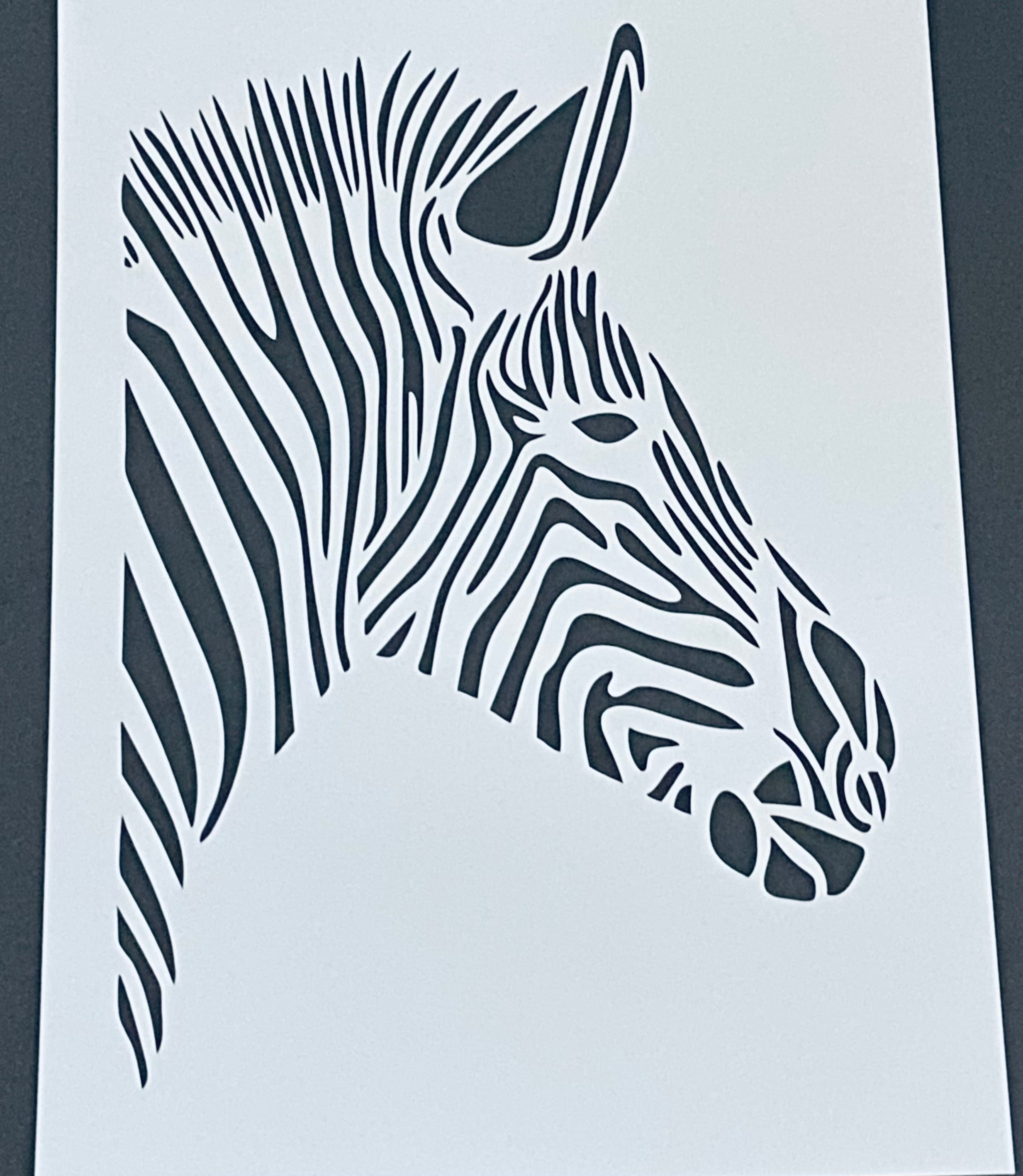 Zebra Stencil A4-african Animal Stencil/layering Background - Etsy Finland Zebra Stencil A4-african Animal Stencil/layering Background - Etsy Finland