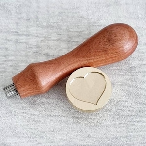 Heart Wax seal stamp, Valentine's Day Card, Wedding Invitations Wax beads stamper, Craft Supplies, DIY seals - Stationery/Envelopes