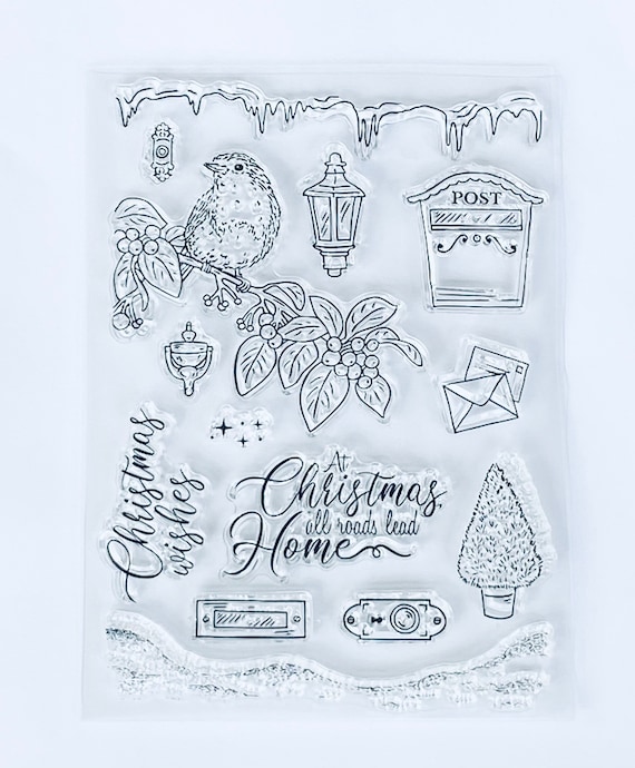Christmas Clear Stamps-xmas Image/sentiments/words Stamp-diy Card