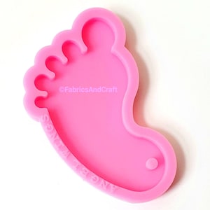 large foot silicone mould, baby shower resin mold, keychain keyring pendant, cake decoration
