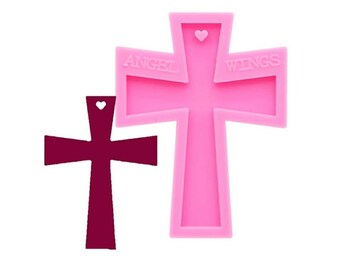 Large Cross Pendant Silicone Mould, resin silicon mold, Christian/Religious keychain/Keyring, Crucifix jewelry, cake decoration