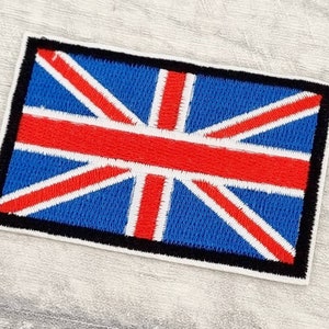 Patch drapeau Union Jack à repasser, patchs à coudre britanniques britanniques, appliques brodées à repasser, fournitures d'artisanat pour veste de motard