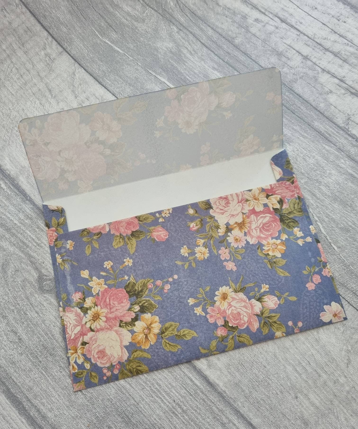 Floral patterned envelopes Set of 10 flower envelopes Etsy