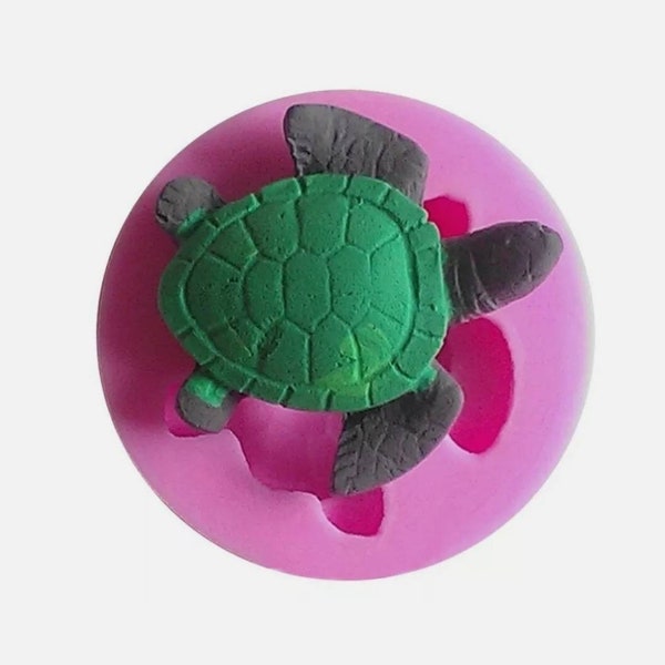 Turtle silicone mould, small cake decoration, cupcake topper, chocolate icing, resin mold