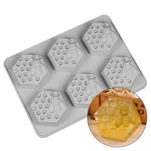 Glossy Honeycomb Silicone Mold, Shiny Keychain Mold , Resin Pendant Mould  for Epoxy Jewellery Making DIY Crafts 
