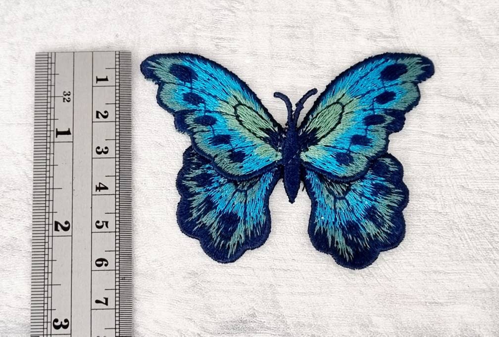 Big Butterfly Embroidered Patch, Large Sew on Patches, Iron on Embroidery  Applique, Craft Supplies 