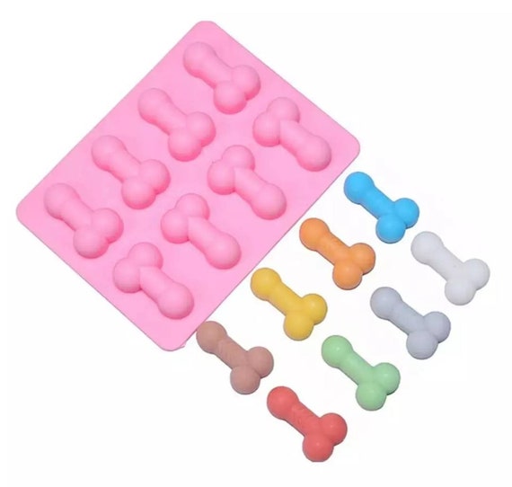 Silicone Penis Ice Mold,Ice Cube Tray,DIY Chocolate Molds Silicone,3D Sexy  Penis Mold Funny Novelty Jelly Ice Cube Mould,Suitable Making