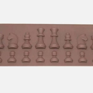 Chess set silicone mould, resin mold, Food safe baking moulds/Icing/Chocolate Cake Topper decorations