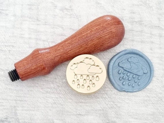 Rain Clouds Wax Seal Stamp, Raining Weather Wax Beads Sealing Stamps,  Wedding Invitation, Card Seals, Craft Supplies 