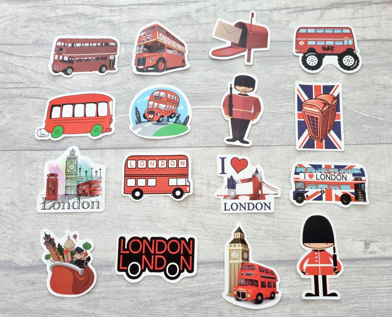 London Stickers 25/50 Vinyl Decals Waterproof Sticker Etsy UK