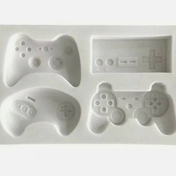 Video Game Controller silicone mould, computer gaming resin mold, food safe cake decoration, Icing/chocolate moulds