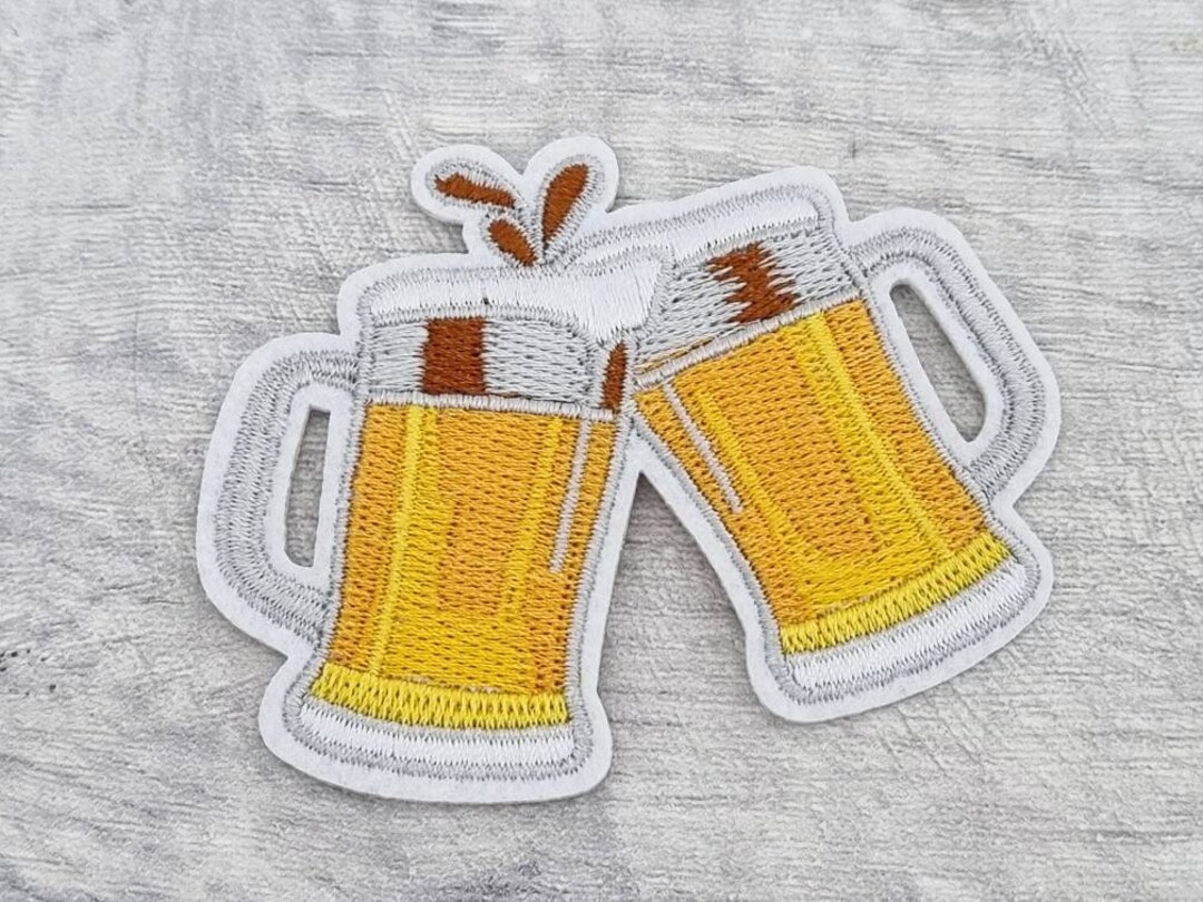 Bruz Beers Iron-on embroidered sew-on woven faux leather patches — Bruz  Beers