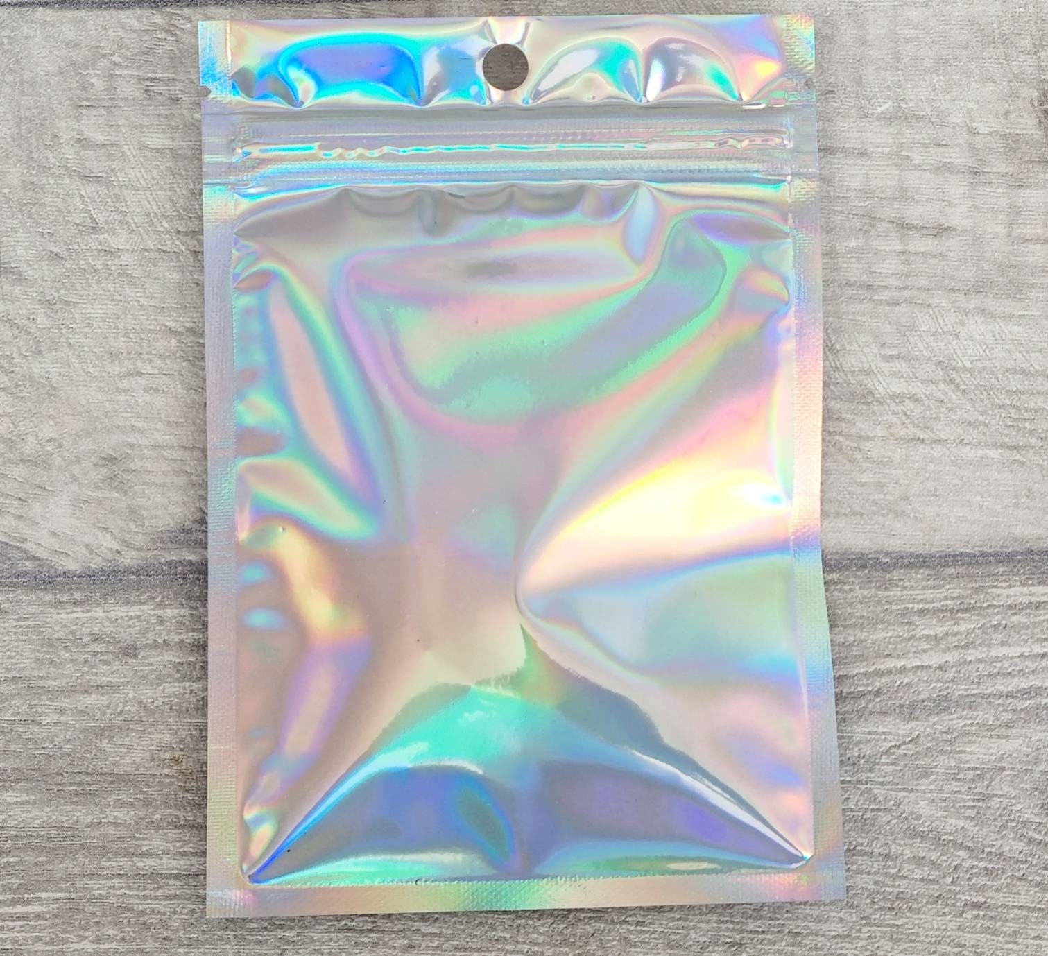 Holographic Self Seal Bags 10cm X 15cm Iridescent Clear | Etsy