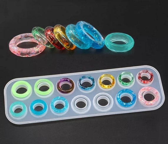 Silicone 4 size/set Resin Ring Mold Making Casting Jewelry Rings Mould Tool  | eBay
