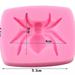 Spider silicone mould, resin mold, food safe Cake decoration, Halloween trick or treat cupcake topper image 2