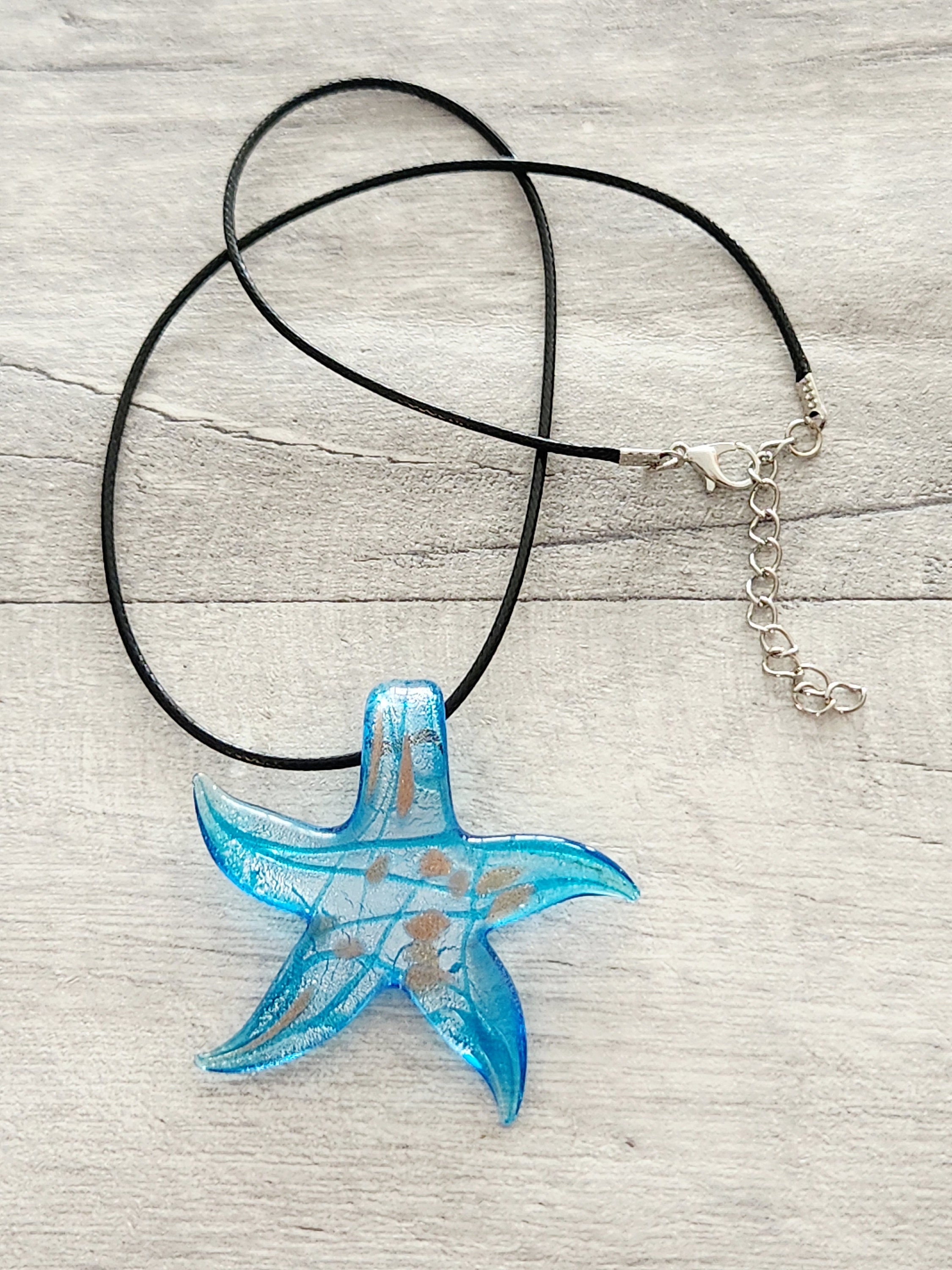 Blue starfish sale necklace