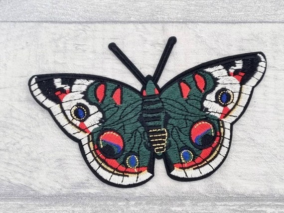 Big Butterfly Embroidered Patch, Large Sew on Patches, Iron on Embroidery  Applique, Craft Supplies 