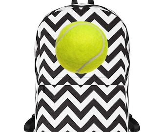 Tennis Backpack: Water-Resistant Polyester, Laptop Pocket