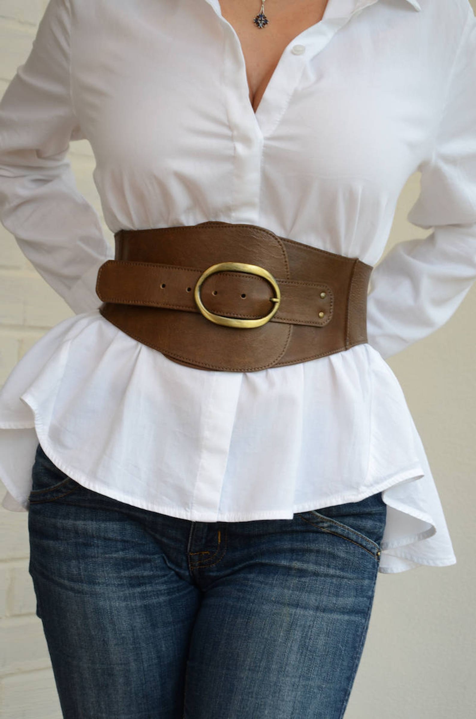 Wide corset belt Leather corset belt Womens leather belt Plus | Etsy