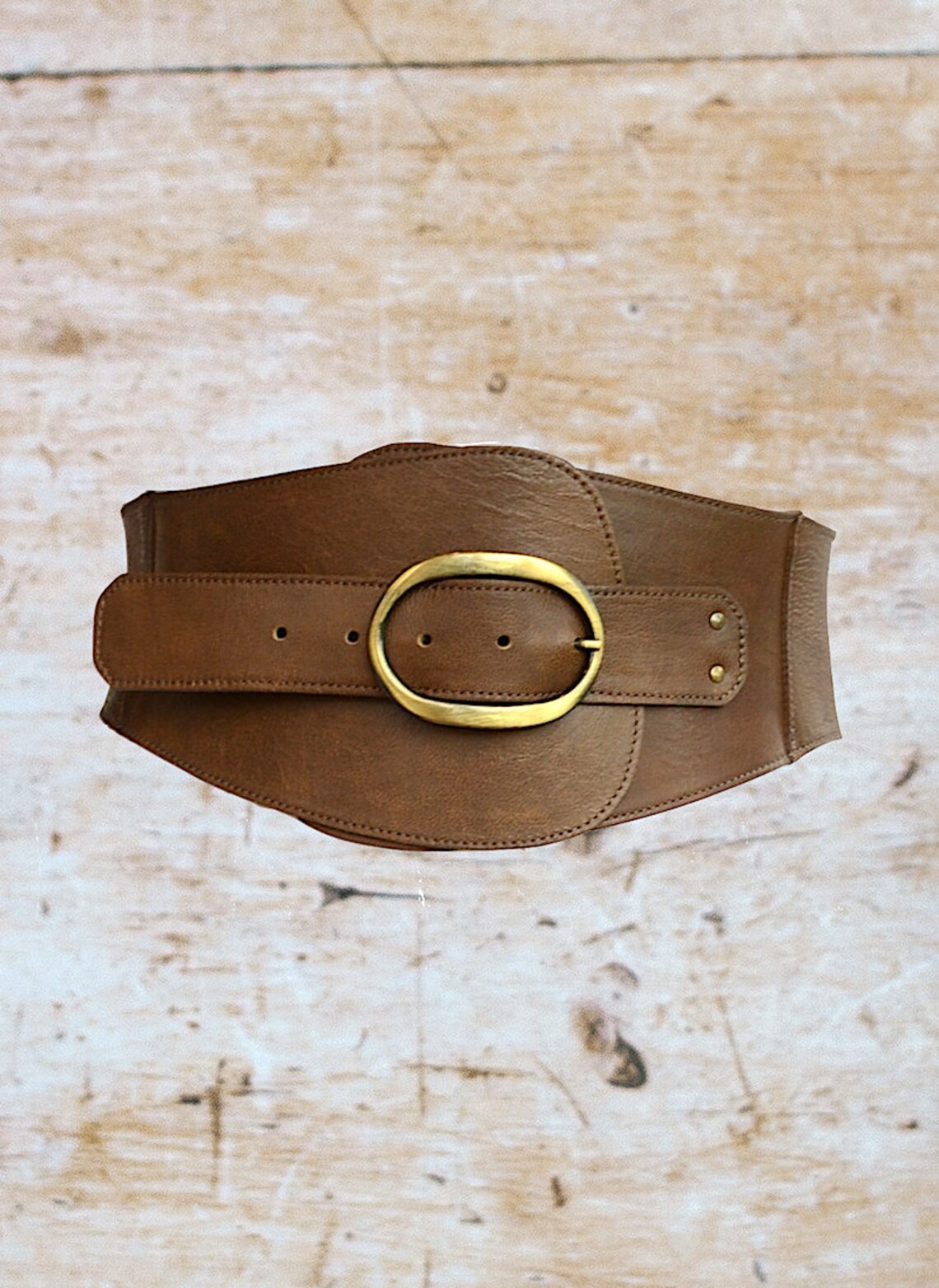 wide leather corset belt