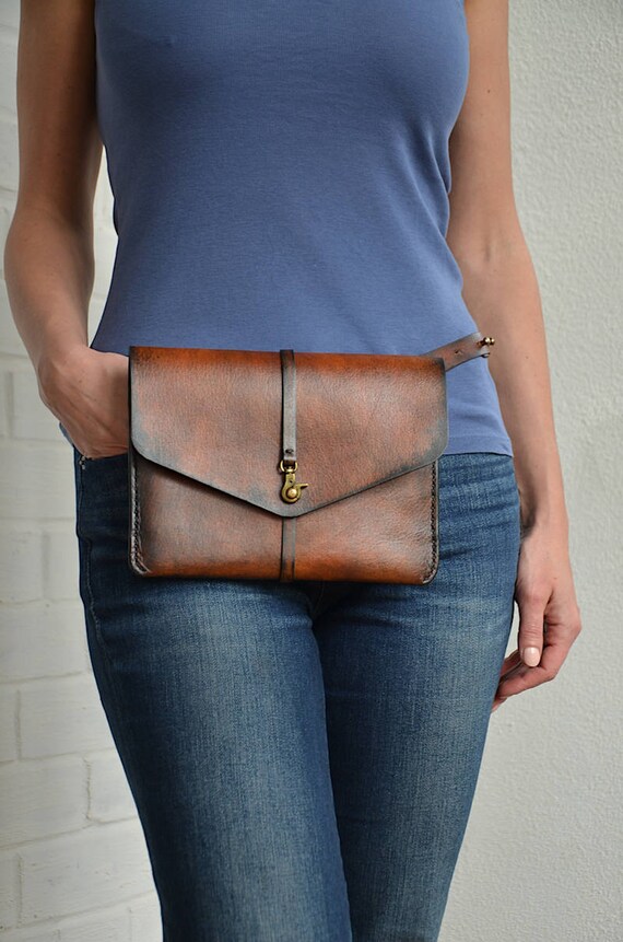 leather fanny pack purse