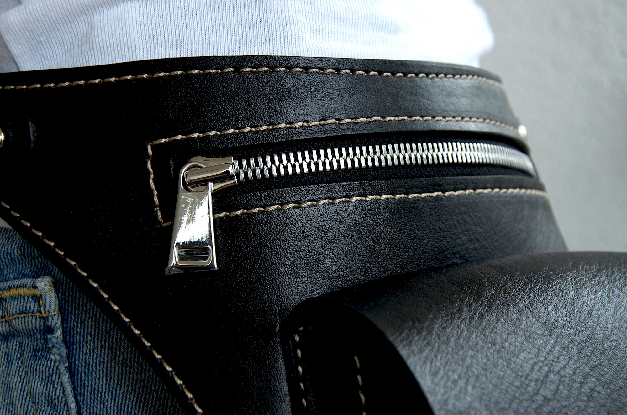 Leather hip bag Leg bag Leather belt bag Leg strap Utility Etsy