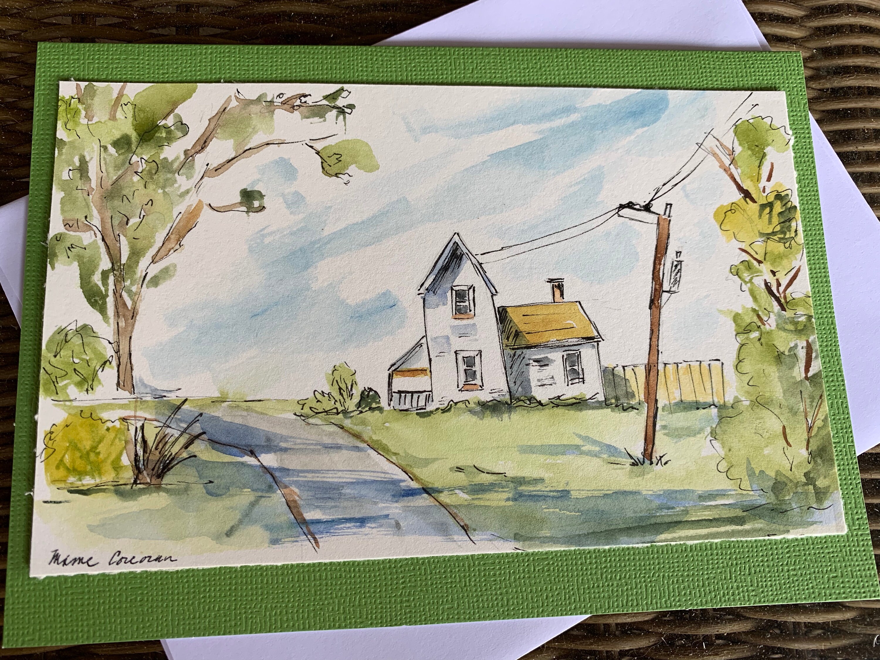 To-and-from card with drawing gum and watercolour1